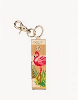 Grab-n-Go Keychain Flamingo Stripe